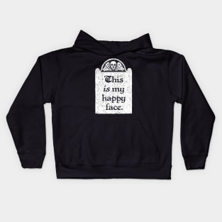 This is my happy face, Wednesday Addams Quote Kids Hoodie